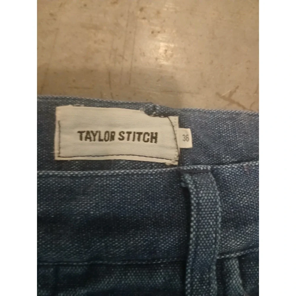 TAYLOR STITCH HEAVY CANVAS DUNGAREES - BLUE - MEN'S 36x 34 - Picture 3 of 7